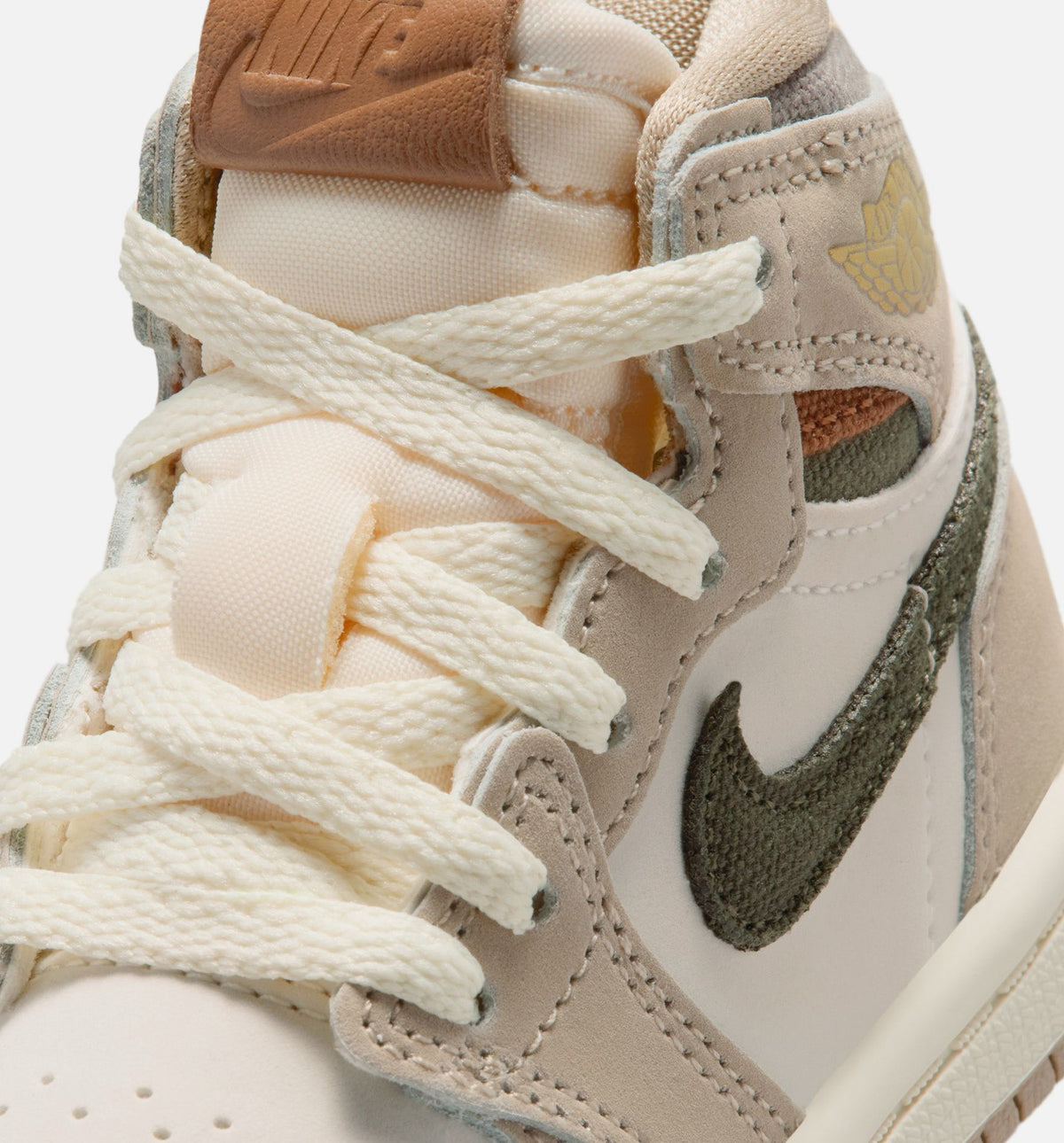 Air Jordan 1 Retro High OG Khaki Infant & Toddler Shoes - Khaki/Sail/Coconut Milk/Cargo Khaki