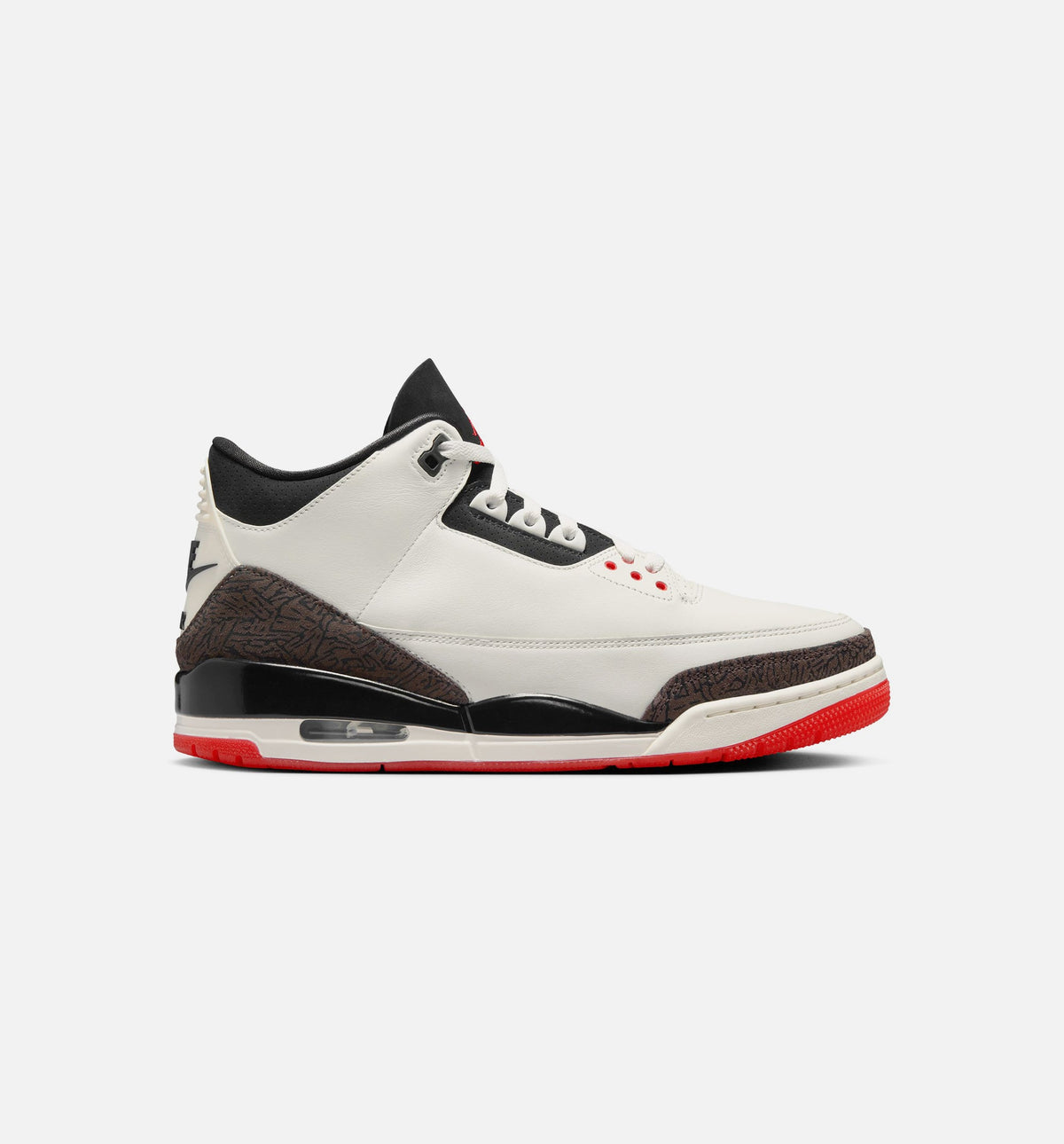 Air Jordan 3 Retro Sail & University Red Men's Shoes - Sail/Black/University Red/Pale Ivory