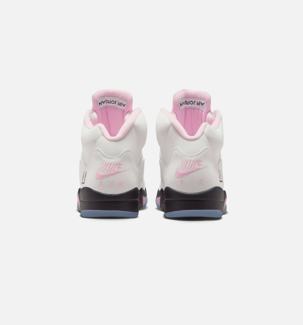 Air Jordan 5 Retro Medium Soft Pink Men's Shoes - White/Medium Soft Pink/Black