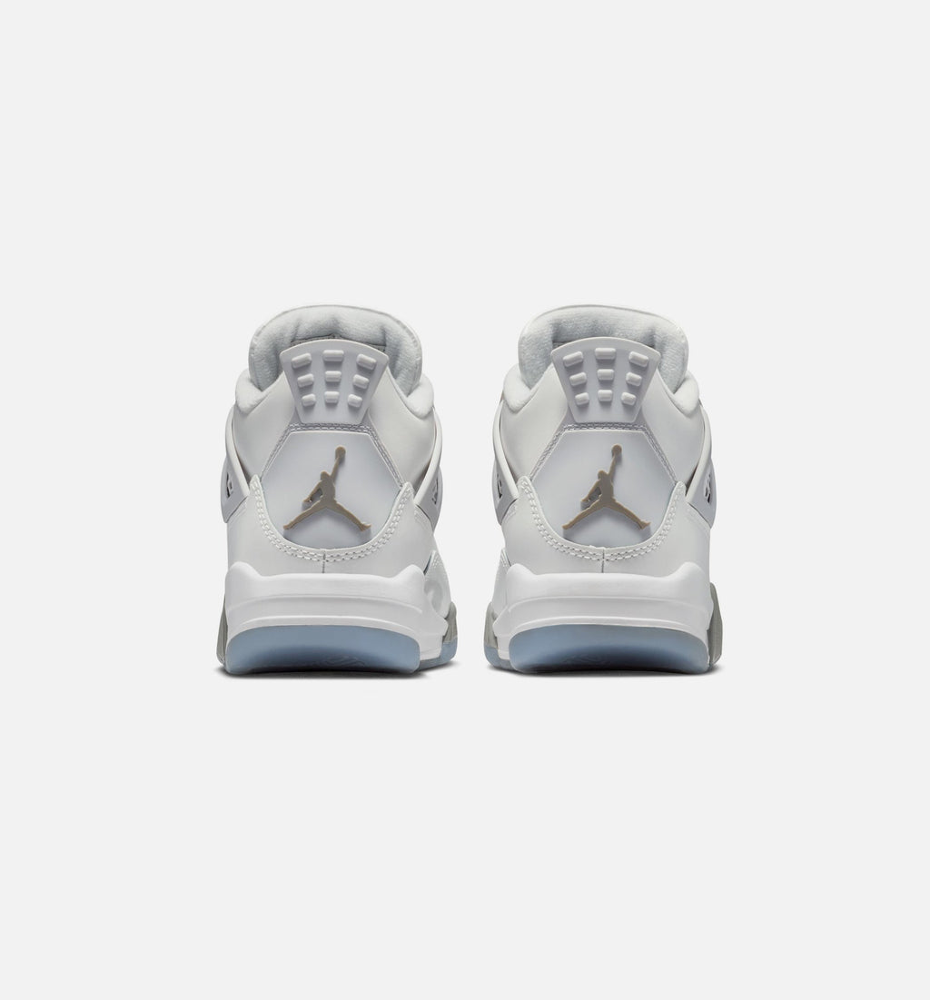 Air Jordan 4 Retro Blue Chill Grade School Shoes - Photon Dust/Blue Chill