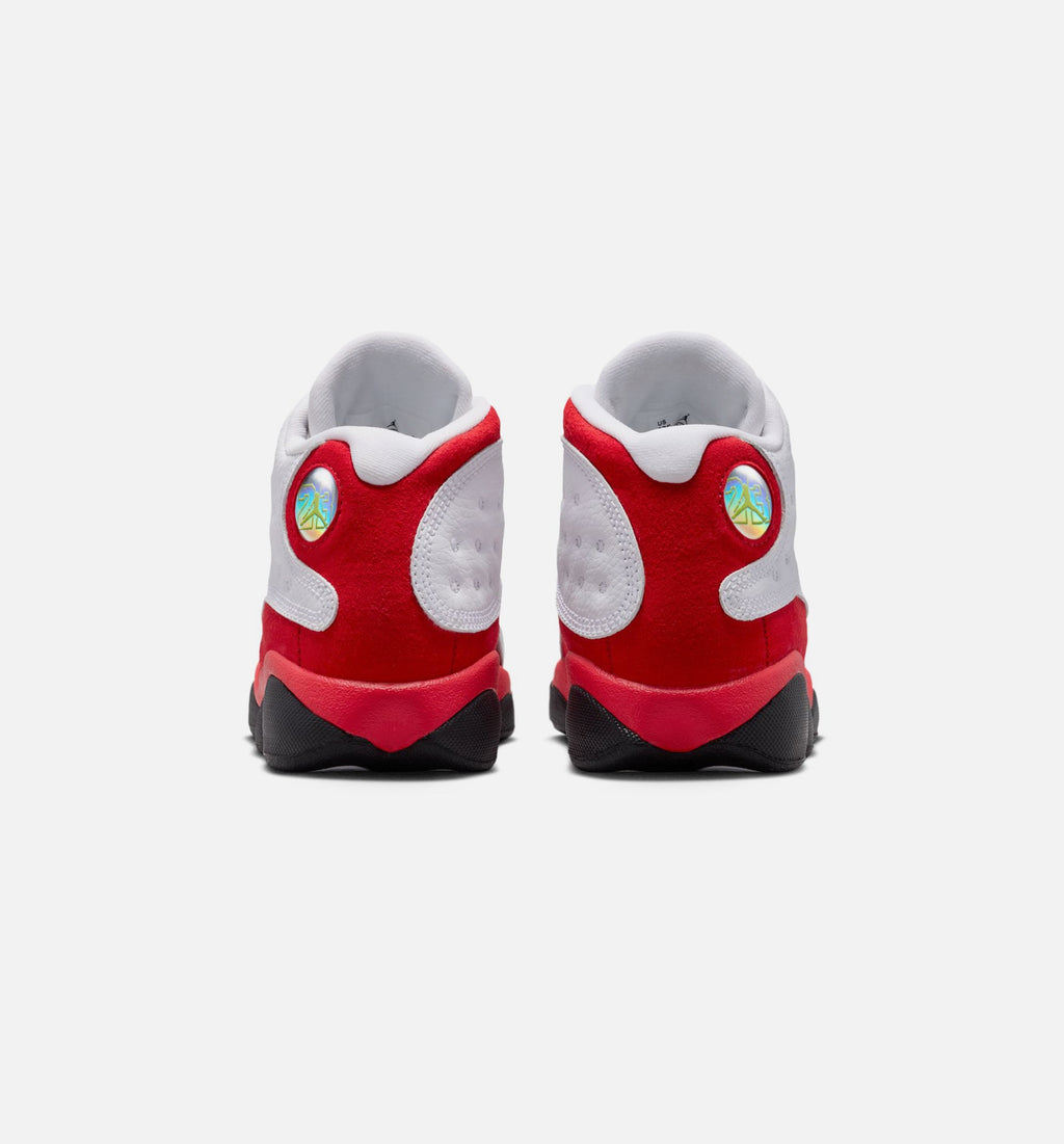 Air Jordan 13 Retro White and University Red Preschool Shoes - White/Black/True Red