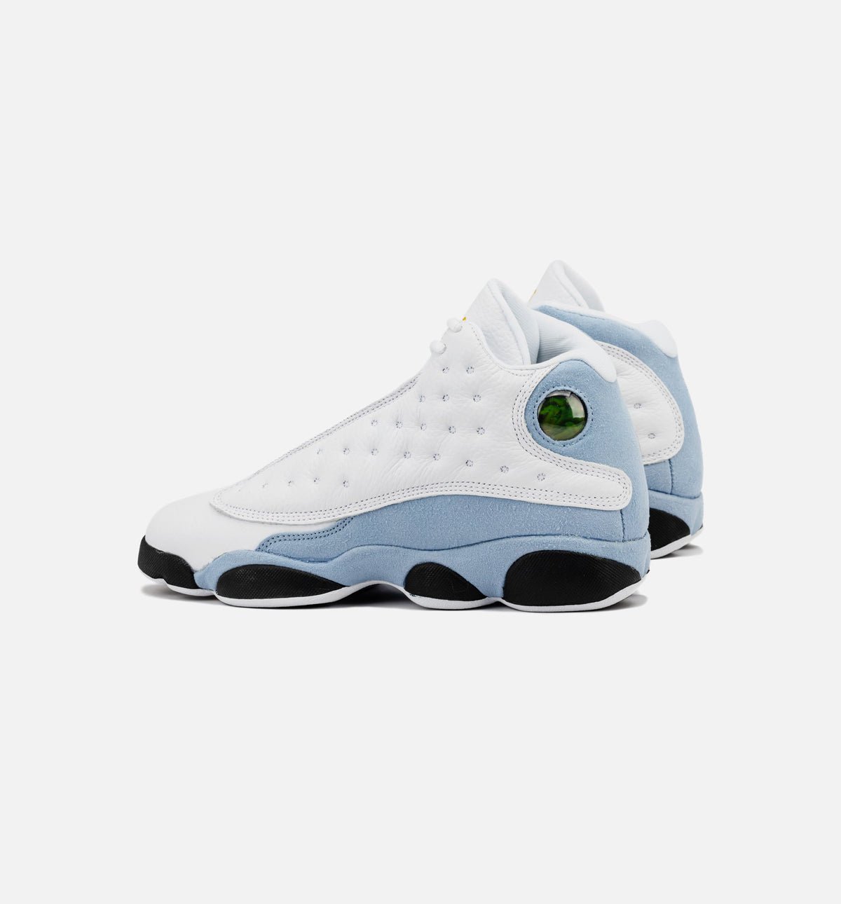 Air Jordan 13 Retro Blue Grey Grade School Shoes - White/Blue Grey/Black/Yellow Ochre