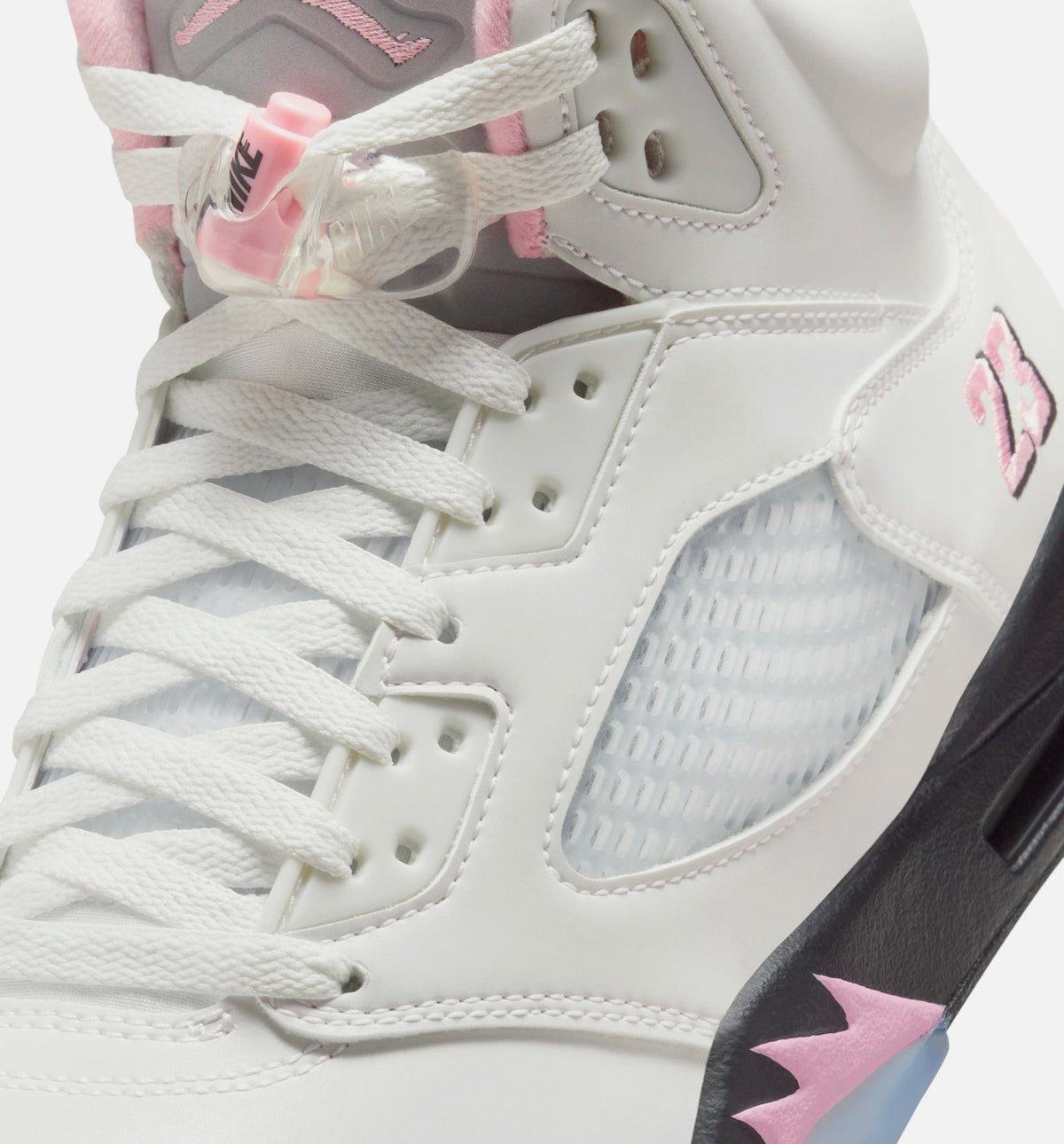 Air Jordan 5 Retro Medium Soft Pink Men's Shoes - White/Medium Soft Pink/Black