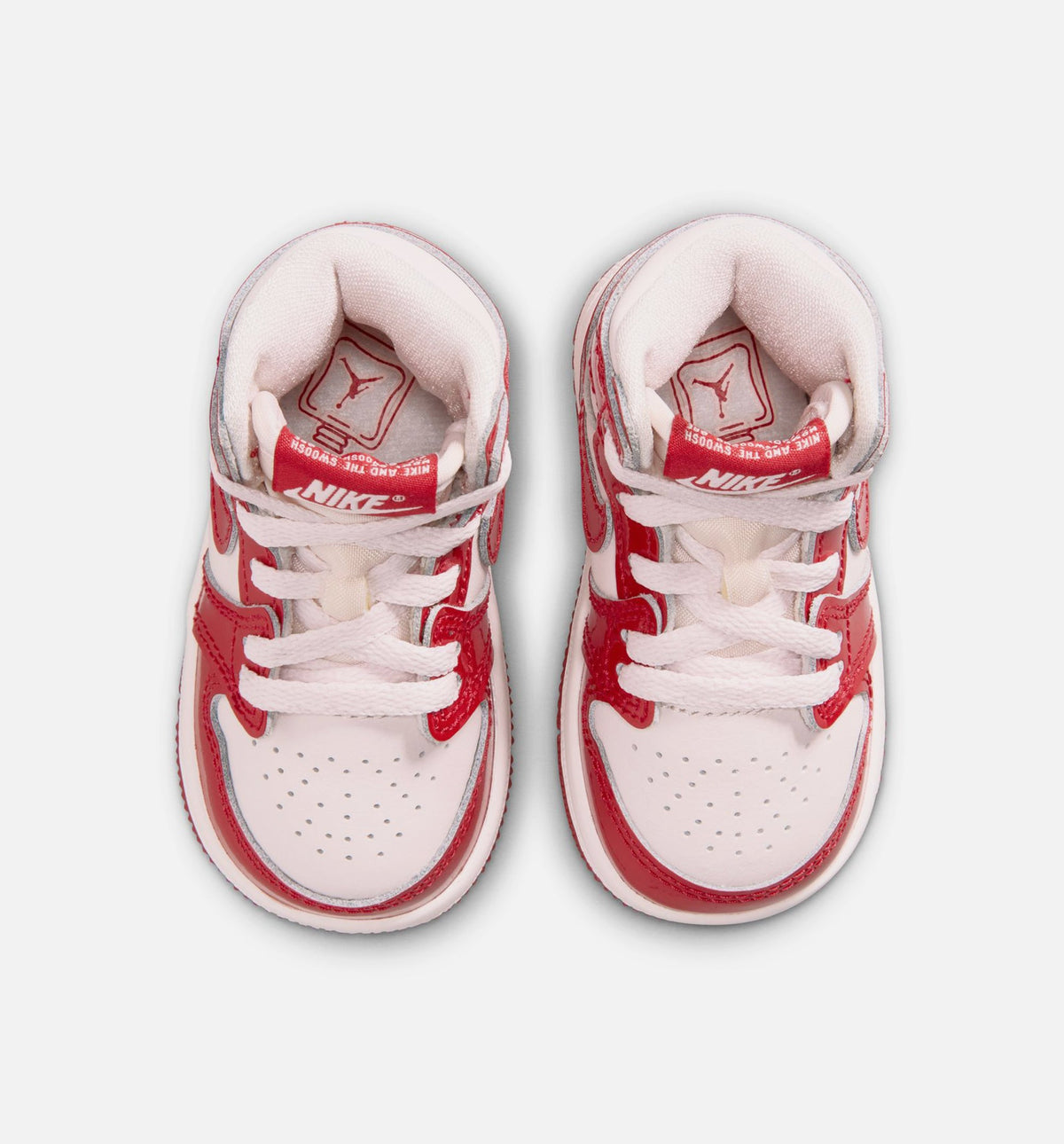 Air Jordan 1 Retro High OG Nails And Grails Infant & Toddler Shoes - University Red/Metallic Silver