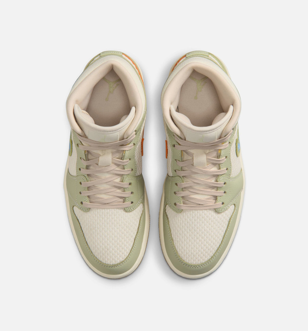 Air Jordan 1 Mid SE Women's Shoes - Olive Aura/Pearl White/Lawn